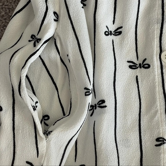 EUC Cooperative Urban Outfitters Bow Tie Button Up Dress Black White (Women’s S) - Picture 8 of 16